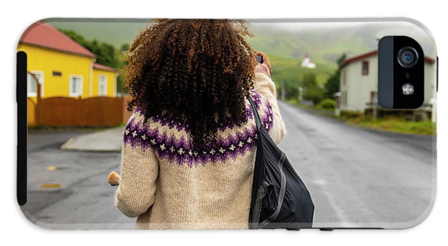 Black Woman Traveler  - Phone Case