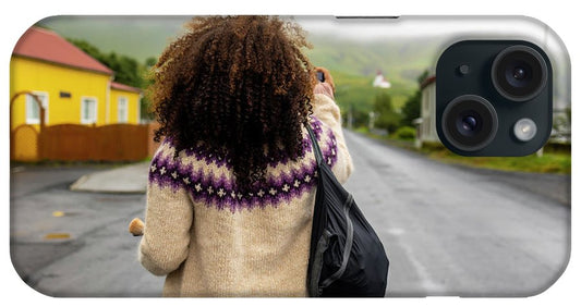 Black Woman Traveler  - Phone Case