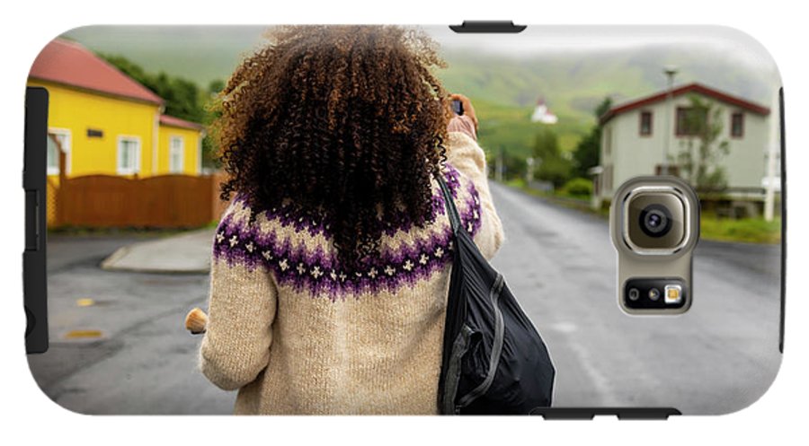 Black Woman Traveler  - Phone Case