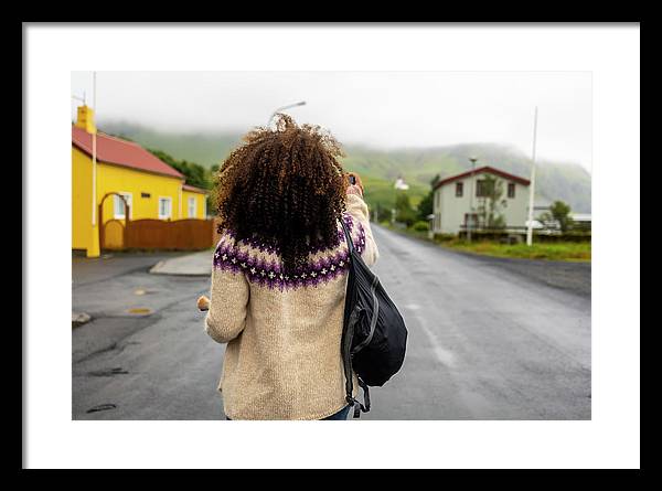 Black Woman Traveler  - Framed Print