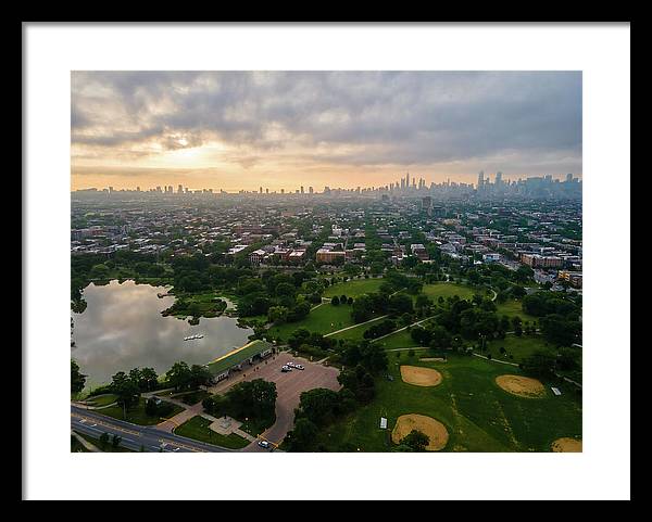 Chicago Park Sunrise - Framed Print