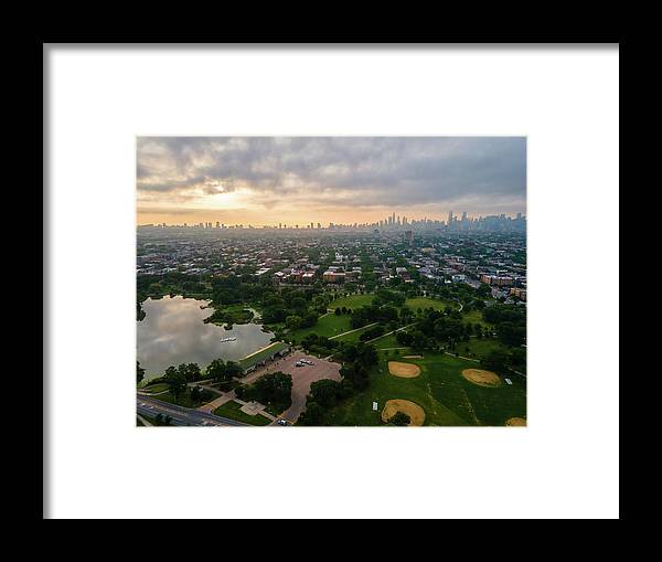 Chicago Park Sunrise - Framed Print