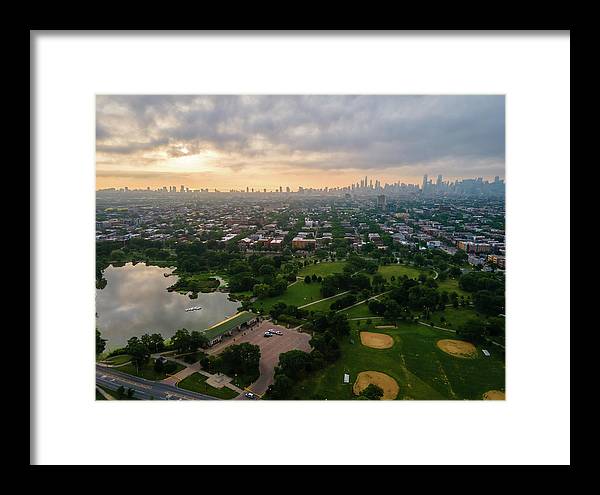 Chicago Park Sunrise - Framed Print