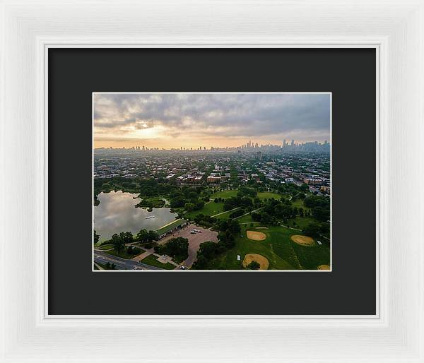 Chicago Park Sunrise - Framed Print