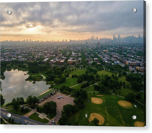 Chicago Park Sunrise - Acrylic Print