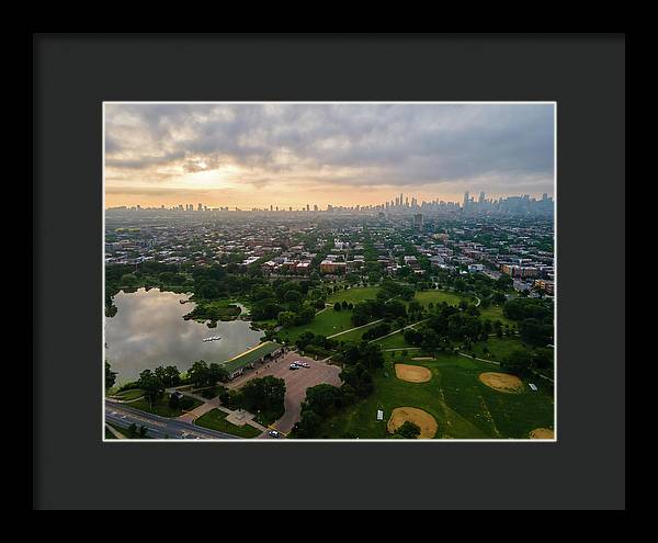 Chicago Park Sunrise - Framed Print