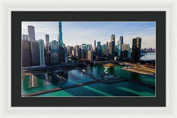 Chicago Skyline 10 - Framed Print