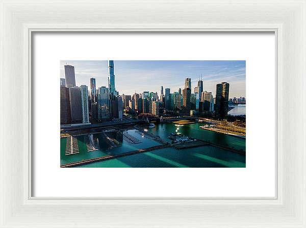 Chicago Skyline 10 - Framed Print