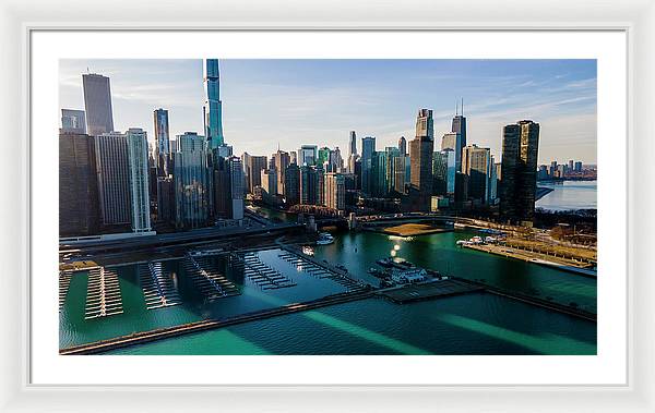 Chicago Skyline 10 - Framed Print