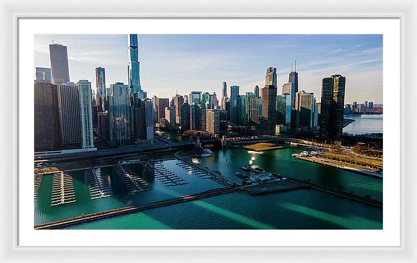 Chicago Skyline 10 - Framed Print