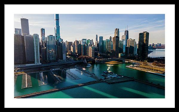 Chicago Skyline 10 - Framed Print