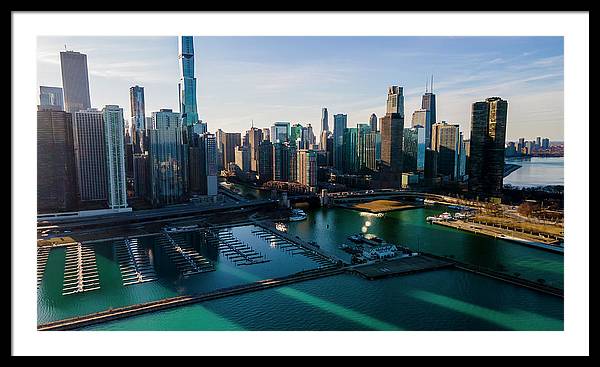 Chicago Skyline 10 - Framed Print