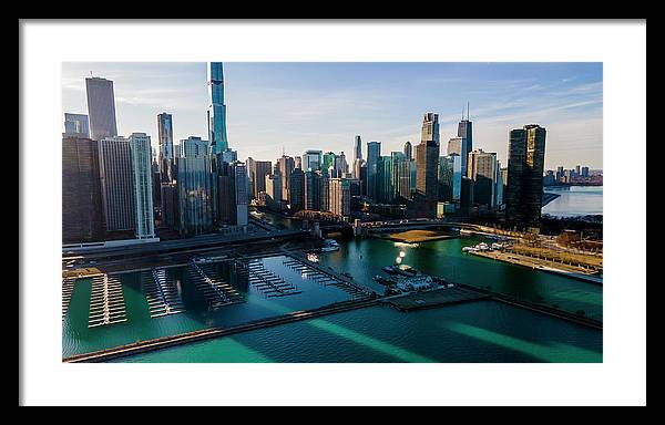 Chicago Skyline 10 - Framed Print