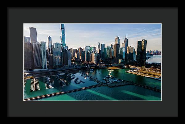 Chicago Skyline 10 - Framed Print