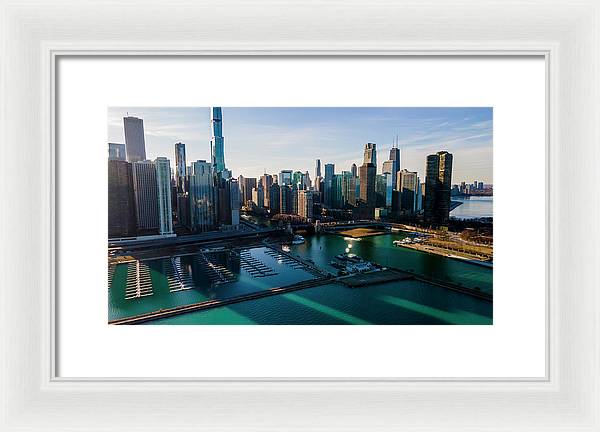 Chicago Skyline 10 - Framed Print