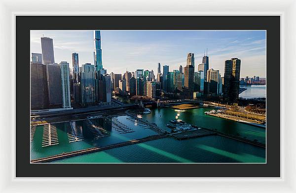 Chicago Skyline 10 - Framed Print