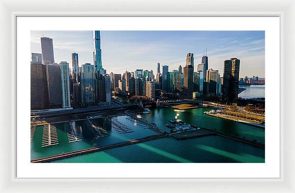 Chicago Skyline 10 - Framed Print