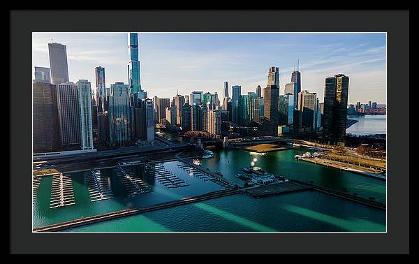 Chicago Skyline 10 - Framed Print