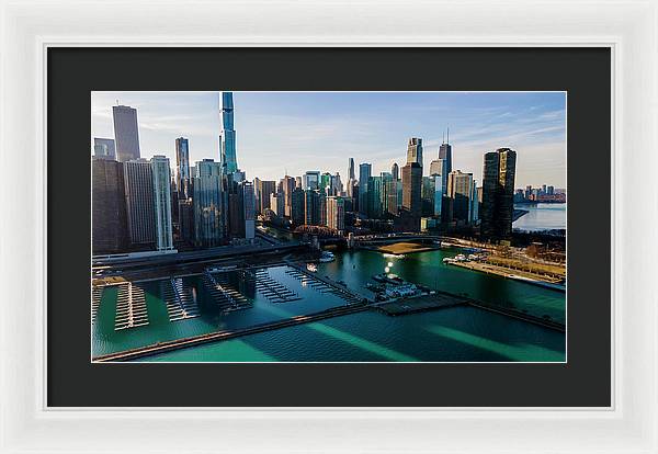 Chicago Skyline 10 - Framed Print