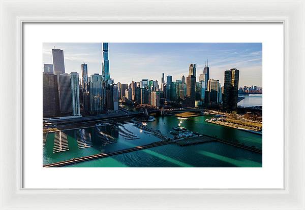 Chicago Skyline 10 - Framed Print