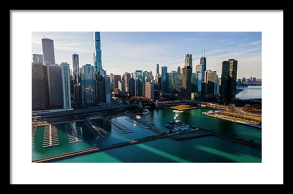 Chicago Skyline 10 - Framed Print