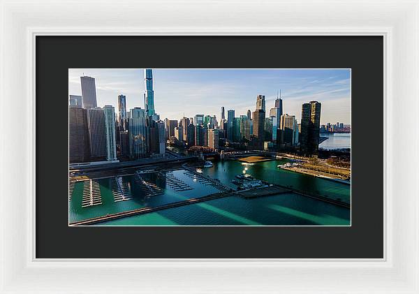 Chicago Skyline 10 - Framed Print