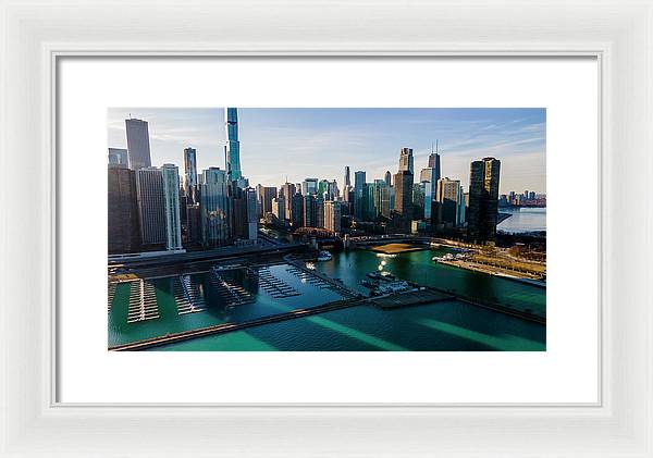 Chicago Skyline 10 - Framed Print