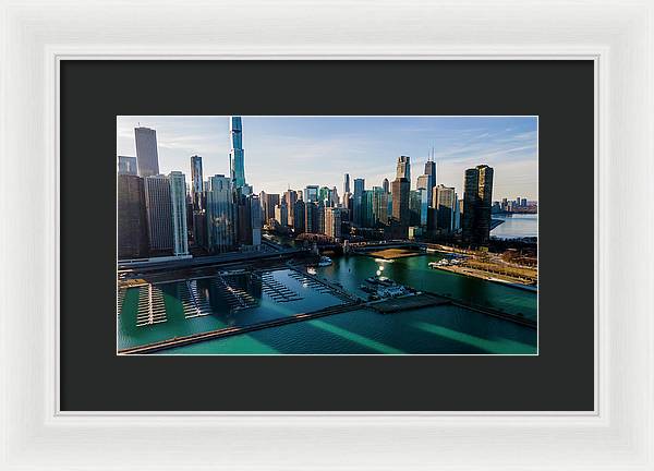 Chicago Skyline 10 - Framed Print