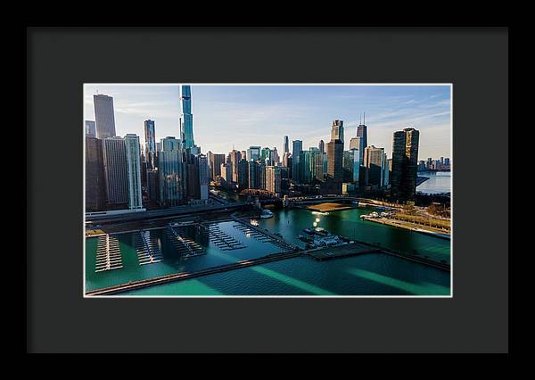 Chicago Skyline 10 - Framed Print