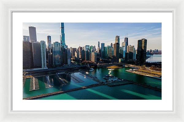 Chicago Skyline 10 - Framed Print