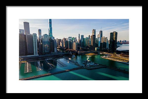 Chicago Skyline 10 - Framed Print