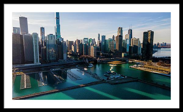 Chicago Skyline 10 - Framed Print