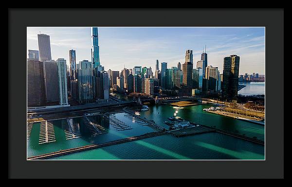 Chicago Skyline 10 - Framed Print