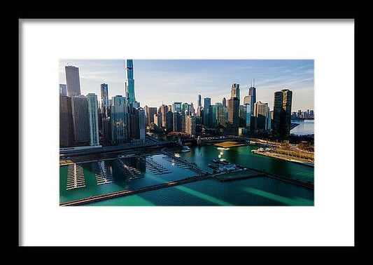 Chicago Skyline 10 - Framed Print