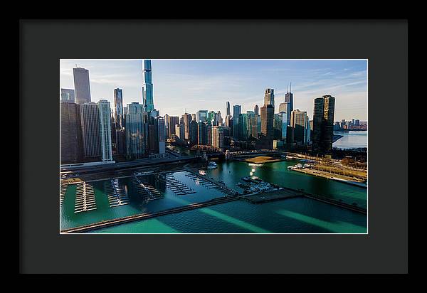 Chicago Skyline 10 - Framed Print