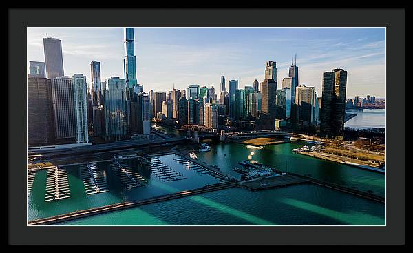 Chicago Skyline 10 - Framed Print