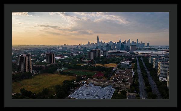 Chicago Skyline Summer - Framed Print