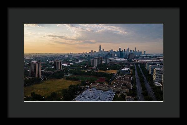 Chicago Skyline Summer - Framed Print