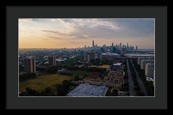 Chicago Skyline Summer - Framed Print