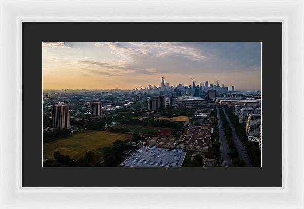 Chicago Skyline Summer - Framed Print