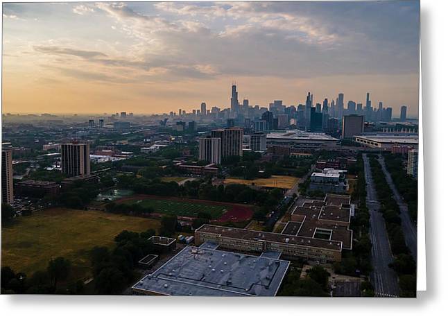 Chicago Skyline Summer - Greeting Card