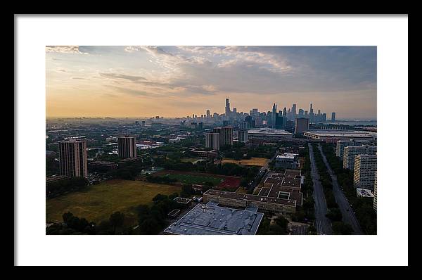 Chicago Skyline Summer - Framed Print