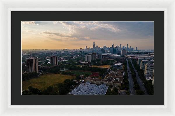 Chicago Skyline Summer - Framed Print