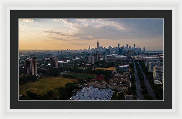 Chicago Skyline Summer - Framed Print