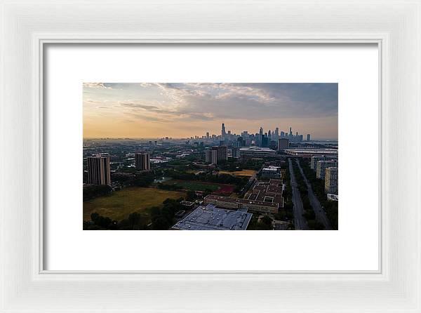 Chicago Skyline Summer - Framed Print