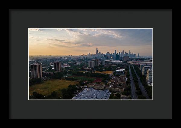 Chicago Skyline Summer - Framed Print