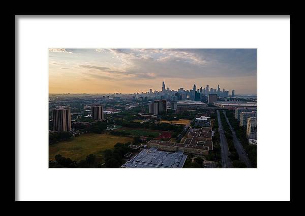 Chicago Skyline Summer - Framed Print