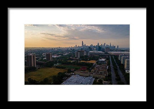 Chicago Skyline Summer - Framed Print