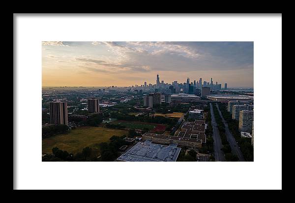 Chicago Skyline Summer - Framed Print