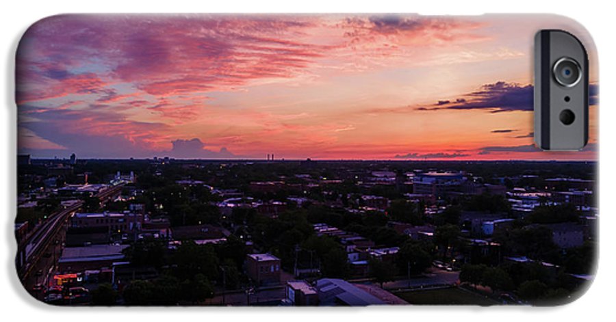 Chicago Skyline Sunset 3 - Phone Case